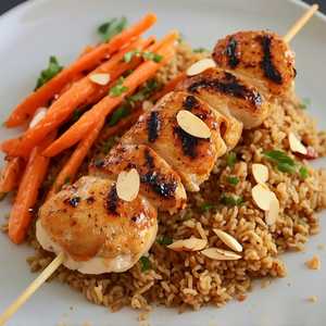 Kabuli Palow With Chicken Kebab Special