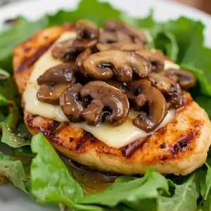 Honey Grilled Mushroom Swiss Chicken (without roll)
