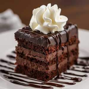Double Dark Fudge Cake