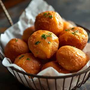 Basket of Hot Garlic Butter Beignets