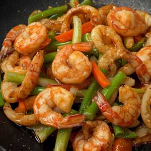Stir Fried Shrimp, Squid & Vegetable