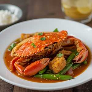 Phat Phrik King Po Nim Crab W/ Red Curry