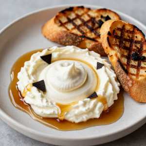 Black Truffle Honey Whipped Ricotta