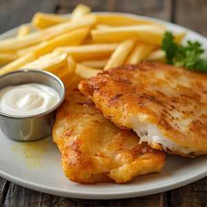 Beer Battered Halibut 'n Chips