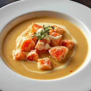 Fresh Maine Lobster Bisque and Lobster Bits