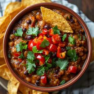 Chips And Black-Eyed Pea Salsa