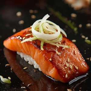 Flame Seared Salmon Nigiri