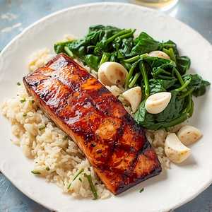 Maker's Mark Glazed Salmon