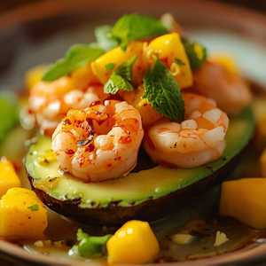 Grilled Shrimp & Avocado