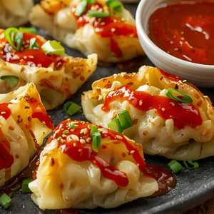 Kimchi Chicken Potstickers