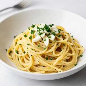 Half Spaghetti Oil & Garlic