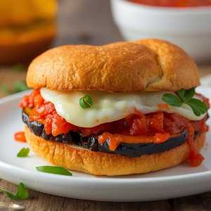 Eggplant Parmesan Sandwich
