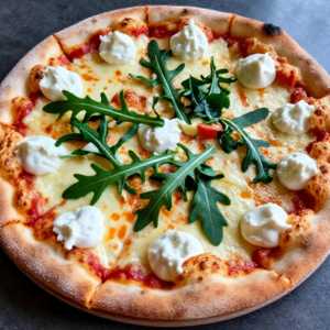 Pizza con Caprino e Rucola