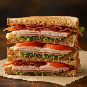 Turkey Club on Multi Grain Toast