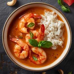 Red Thai Curry With Shrimp