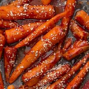 Glazed Balsalmic Carrots & Cheese