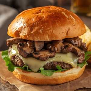 Mushroom Swiss Burger