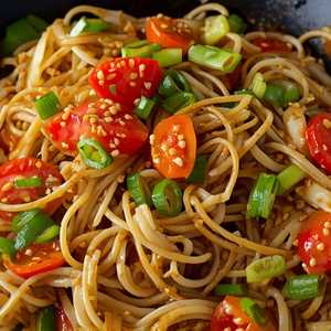 Tallarín Saltado de Verduras