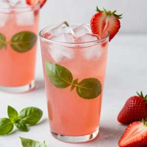 STRAWBERRY BASIL LEMONADE