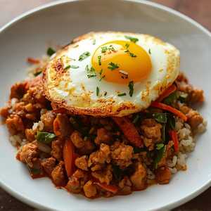 Krapow Kai Down Wih Chicken