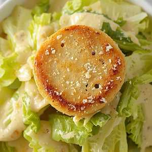 Romaine Hearts and Gigantic Garlic Crouton