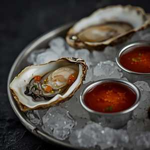 Selection of Freshly Shucked Oysters