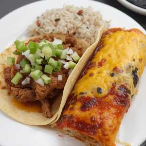 #4 - One Beef Taco & One Cheese Enchilada