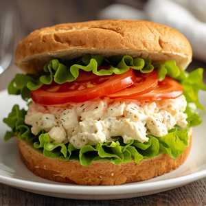 White Tuna With Lettuce & Tomatoes