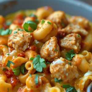 Vegan Jerk Chik'n Mac & Cheese (Aisha's Plant Based Eatery)