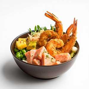 Irish Salmon & Tempura Gulf Shrimp Poke