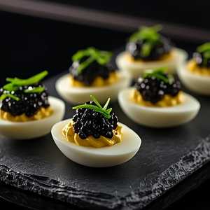 Caviar Deviled Eggs