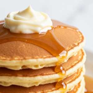 Double Stack Cinnamon Bun Pancakes