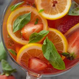 Cranberry Basil Sangria