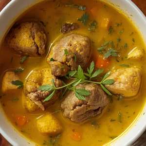 Yebeg Kikil (Rich thick Lamb Soup)