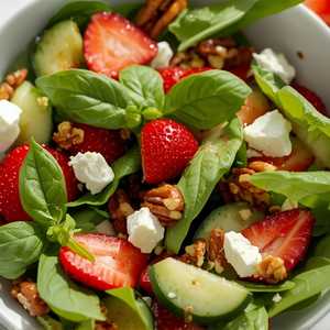 Spinach and strawberry salad