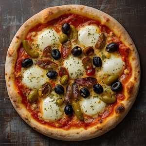 Giardiniera And Olive Pizza
