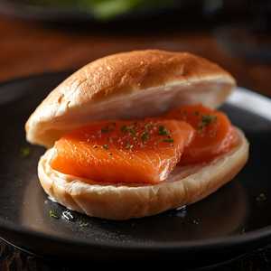 Cured Ora King Salmon Bao Bun