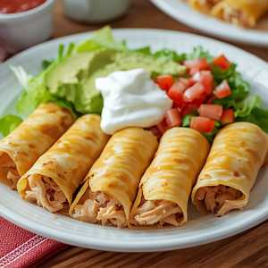 Spanish Flowers Flautas