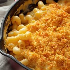 Skillet Baked Macaroni & Cheese