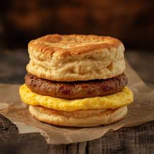 Sausage Biscuit with Egg