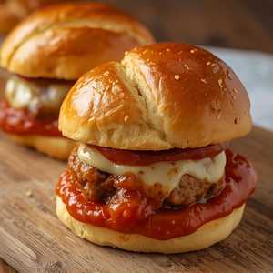 Sicilian Meatball Garlic Knot Sliders