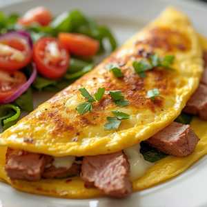 Gyro & Cheese Omelette