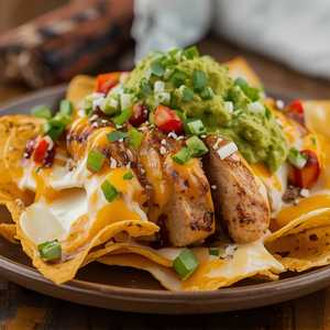 Nachos (1/2 Order Fajita Chicken)