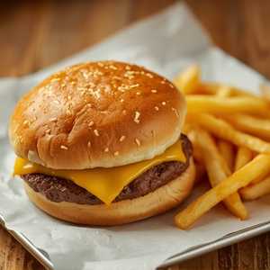 MINI CHEESEBURGER + FRIES