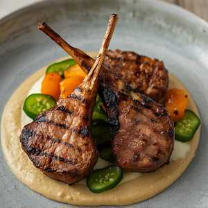 Korean Spiced Lamb Cutlet