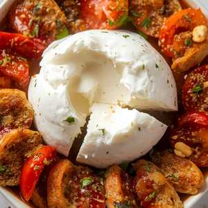 BURRATA WITH PESTO ROSSO