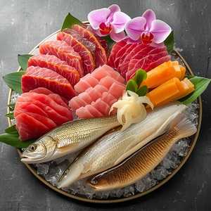5 Varieties Sashimi (10 pieces)