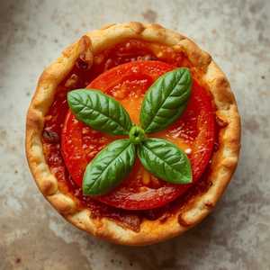7" Fresh Tomato, Basil & Garlic Pan Pizza