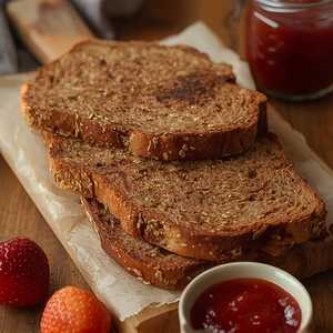 Our Whole Grain Artisan Toast with All-Natural House Preserves