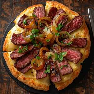 Philly Cheese Steak Flatbread